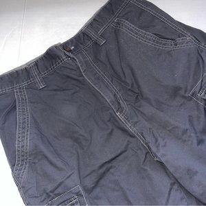 Nat by Nat Nast Cargo Shorts 100% Cotton Dark Gray 7 Pockets Size 34